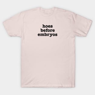 Hoes Before Embryos T-Shirt